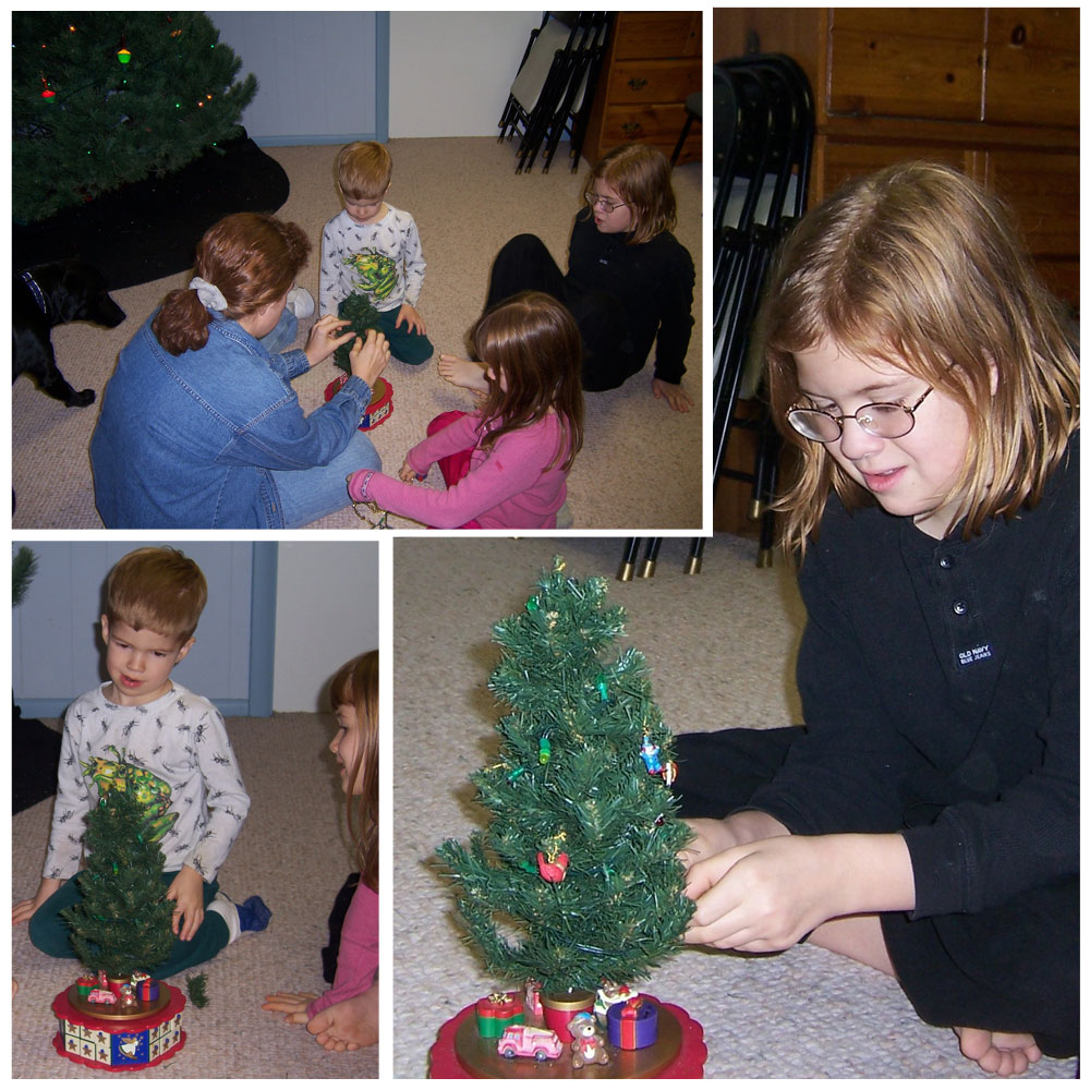 DIY Flocked Mini Christmas Trees - Sarah Joy