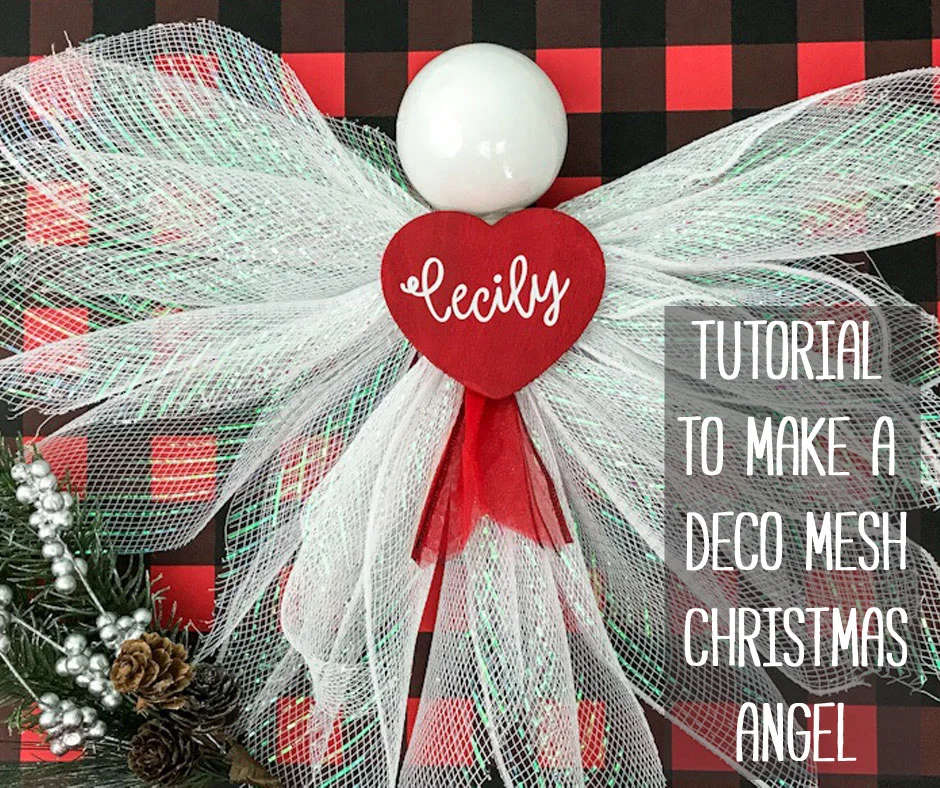 Deco Mesh Christmas Angel Tutorial Day To Day Adventures