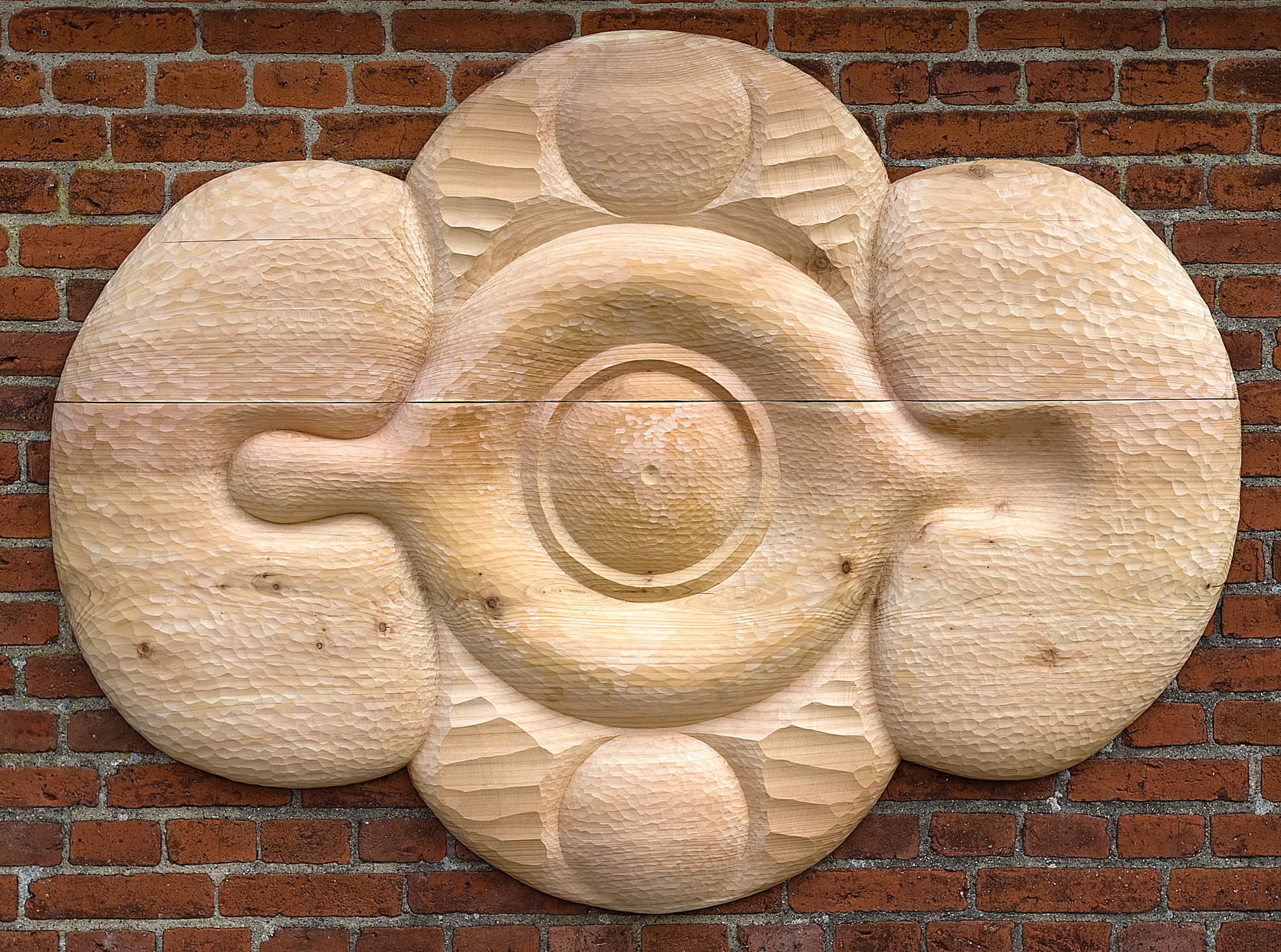    No Titel    Relief made of western red cedar wood, 110 cm X 150 cm, 2014. Sold 