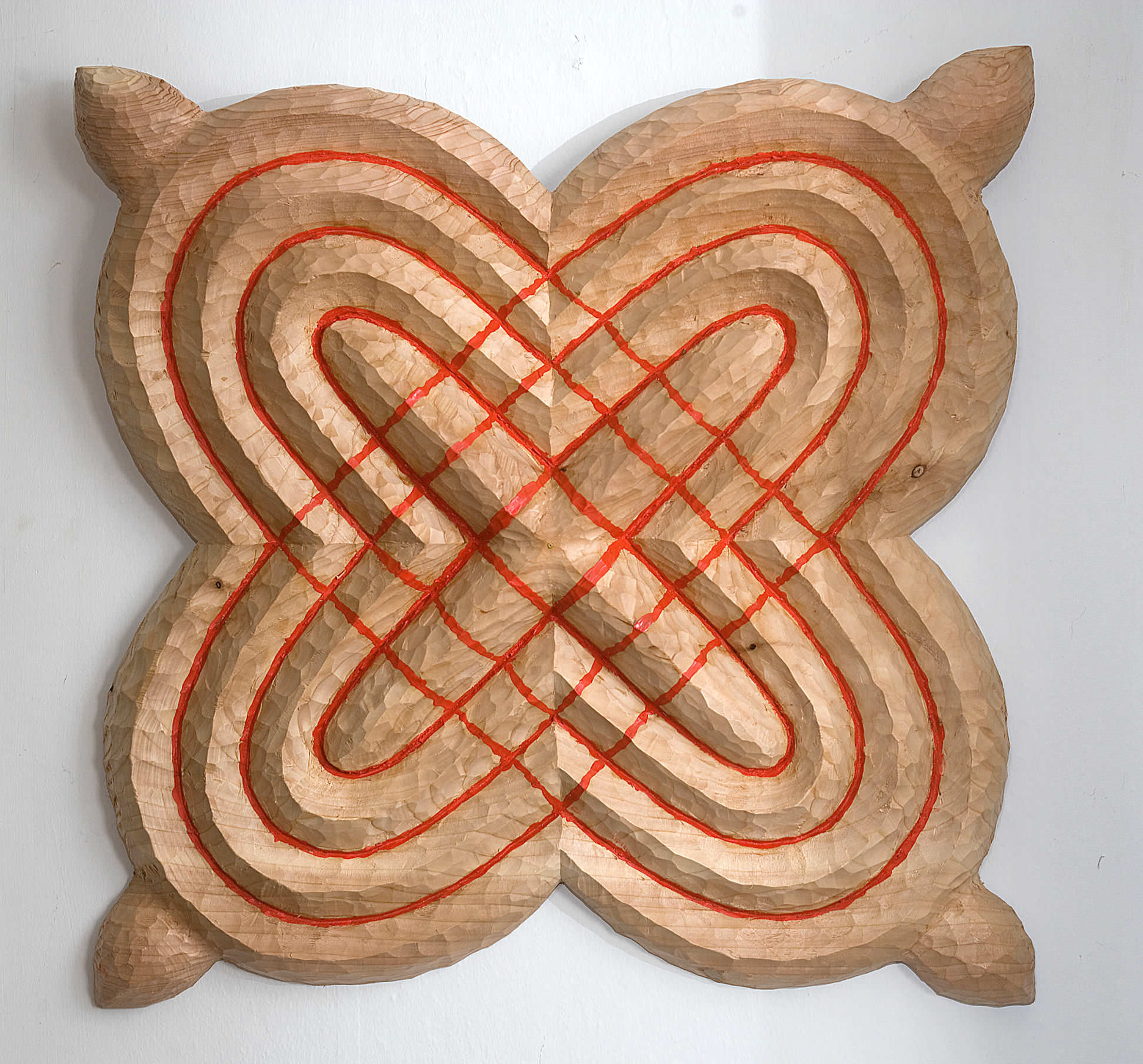 No Titel Relief made of western red cedar wood, 62 cm X 62 cm, 2014