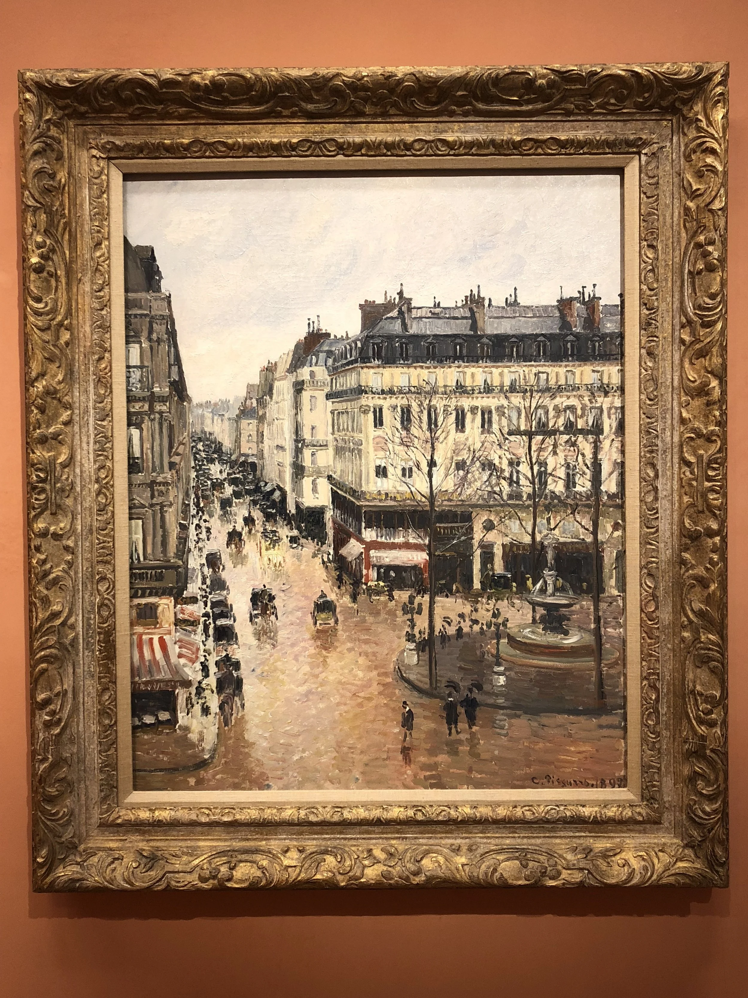 Camille Pissarro Rue Saint-Honore in the Afternoon, Effect of Rain, 1897