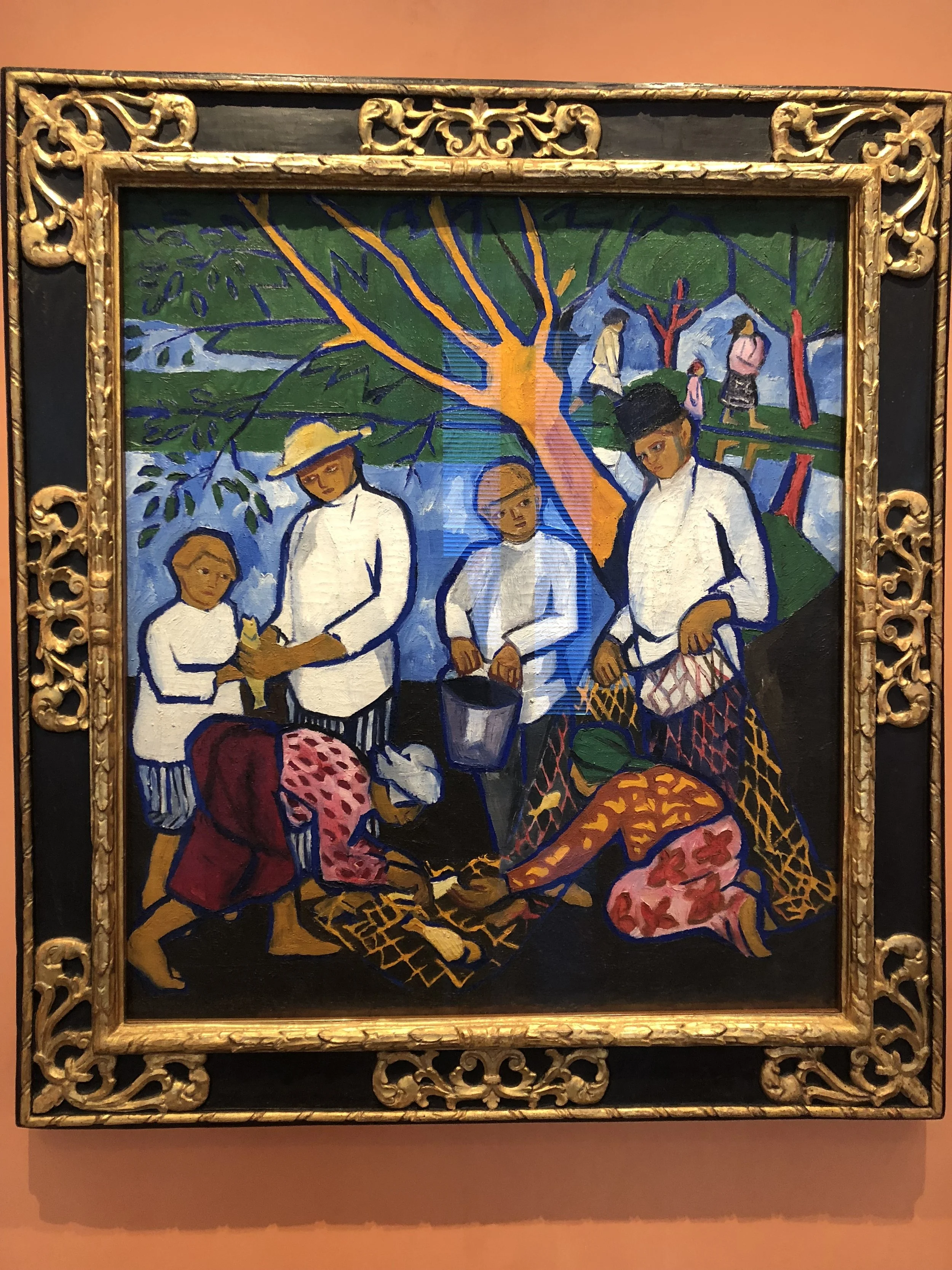 Natalia Goncharova Fishing (Fishers), 1909
