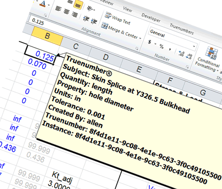 truenumbers in excel are tamperproof and traceable