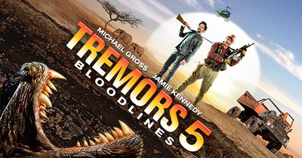 Official TREMORS 5: BLOODLINE cover art 