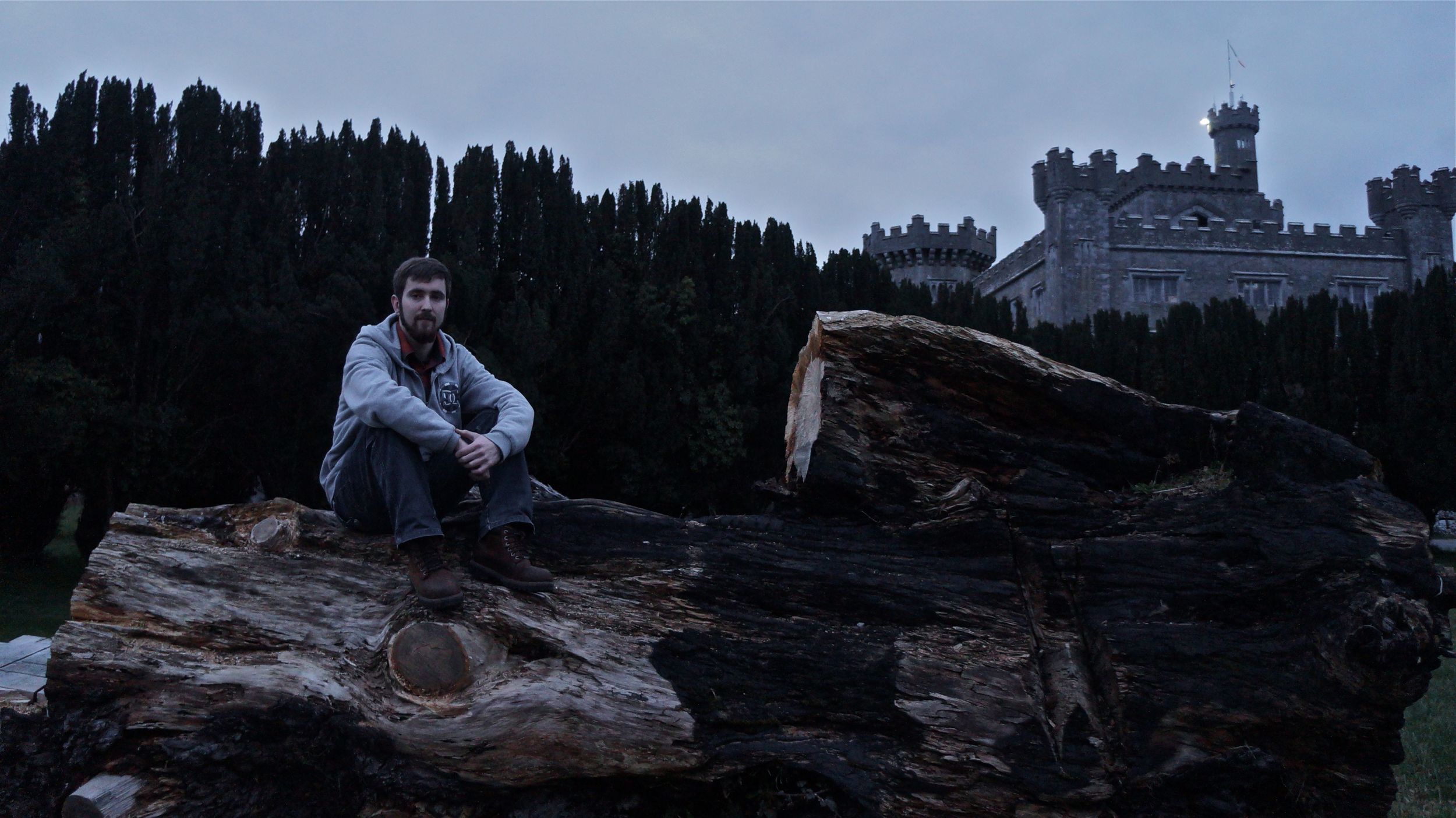 Eoin Martin, doing a few interview questions prior to the shoot.