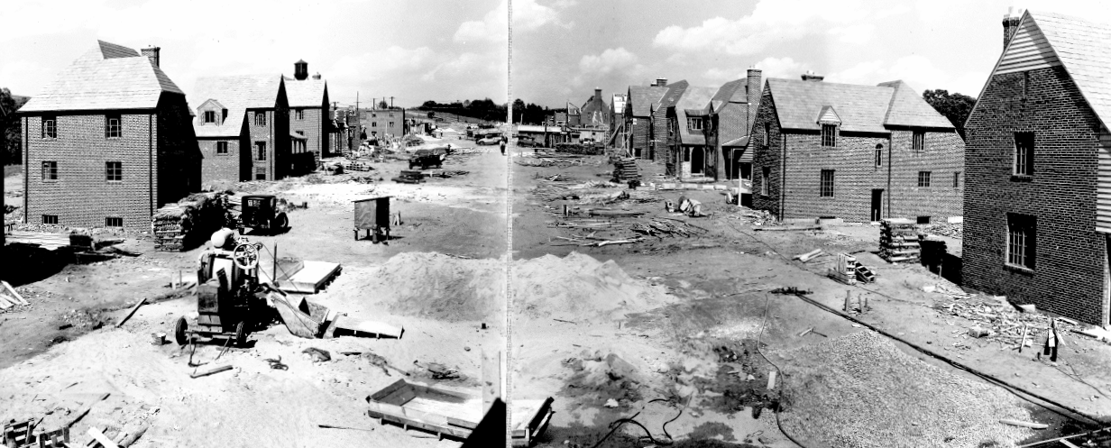 During construction, early 1930s