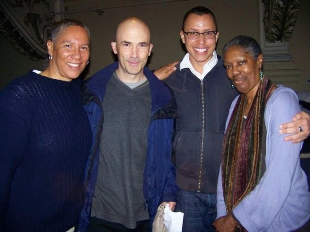 Sharon Bridgforth, Erik Ehn, DAJ, and Robbie McCauley @ Rites and Reason Theatre, Providence, RI.