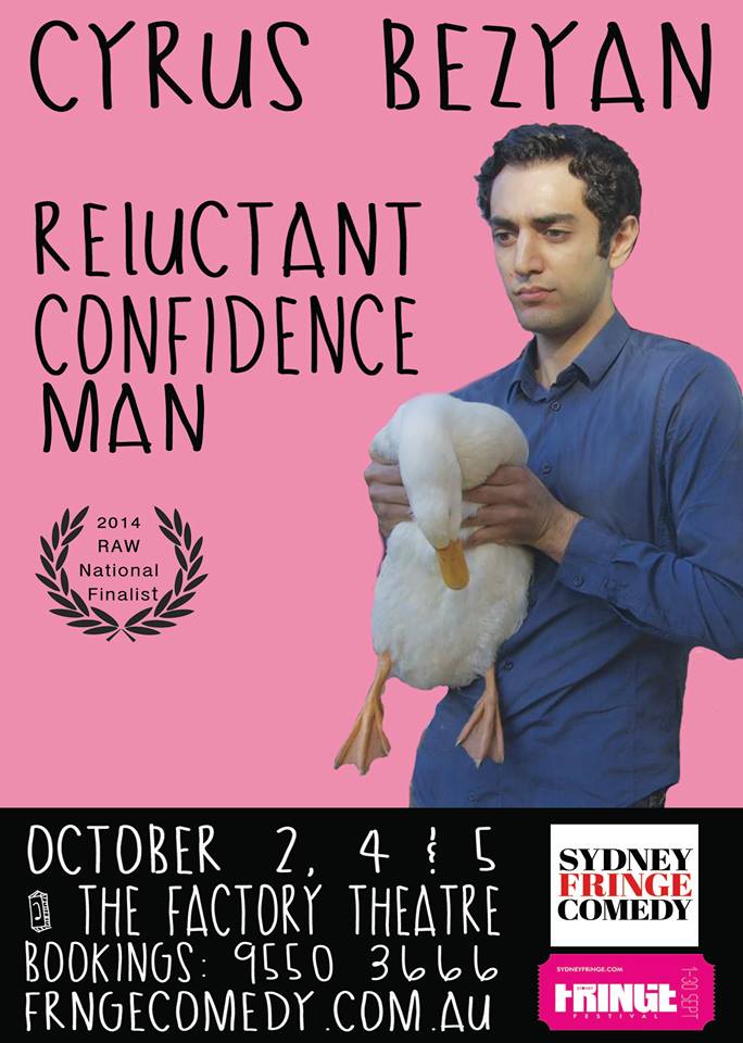 2014 Sydney Fringe Festival - 'Reluctant Confidence Man'