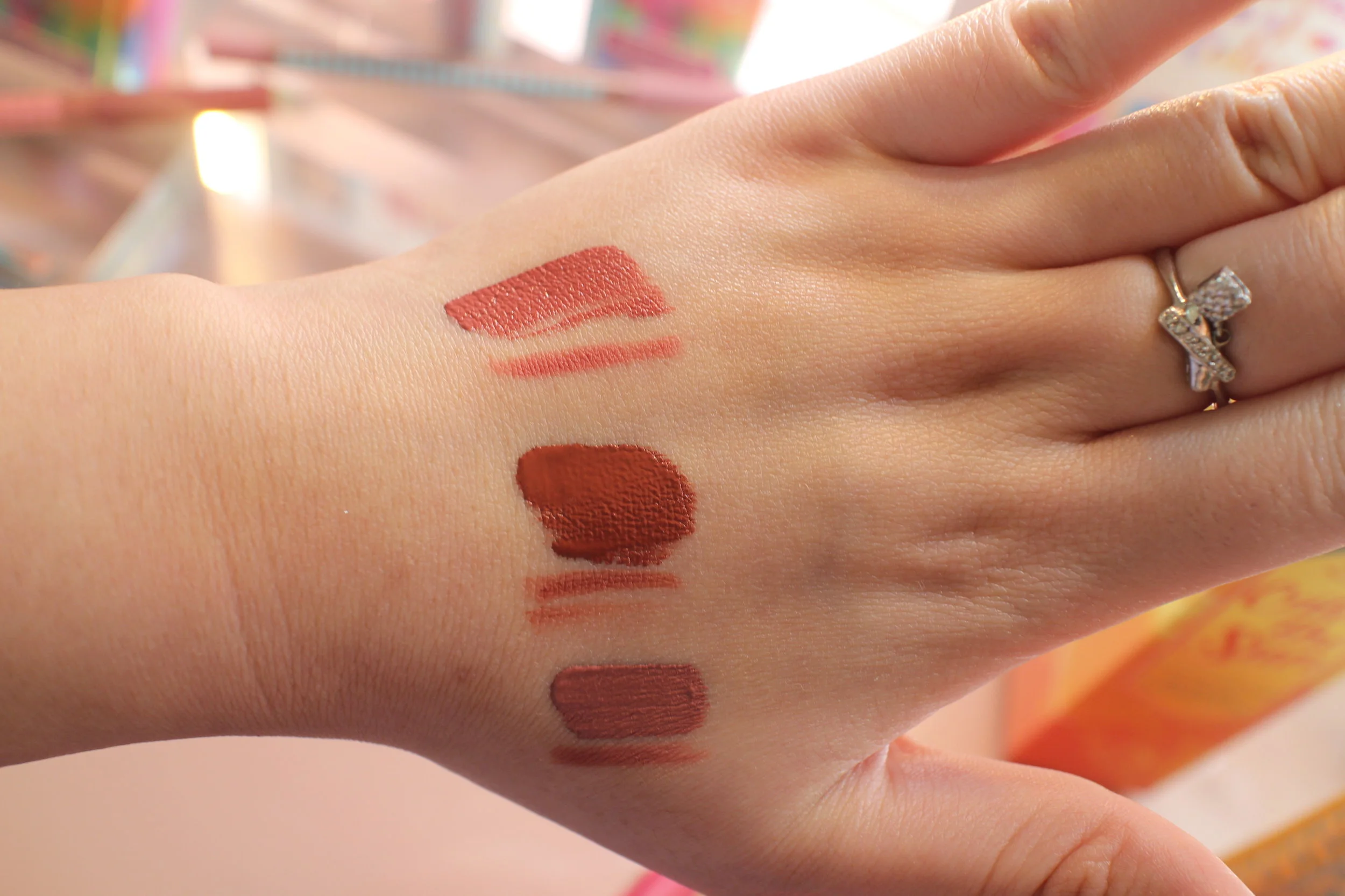Top to Bottom: Honeymoon Glow, Dance All Day and The Morning After