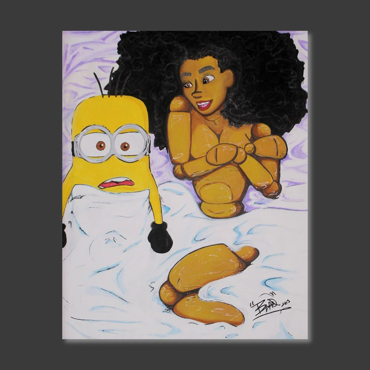 TheGf: First Date framed 16x20 set in resin.