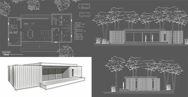 The "Passive" house is customizable allwoing the owner to increase space or add a floor.