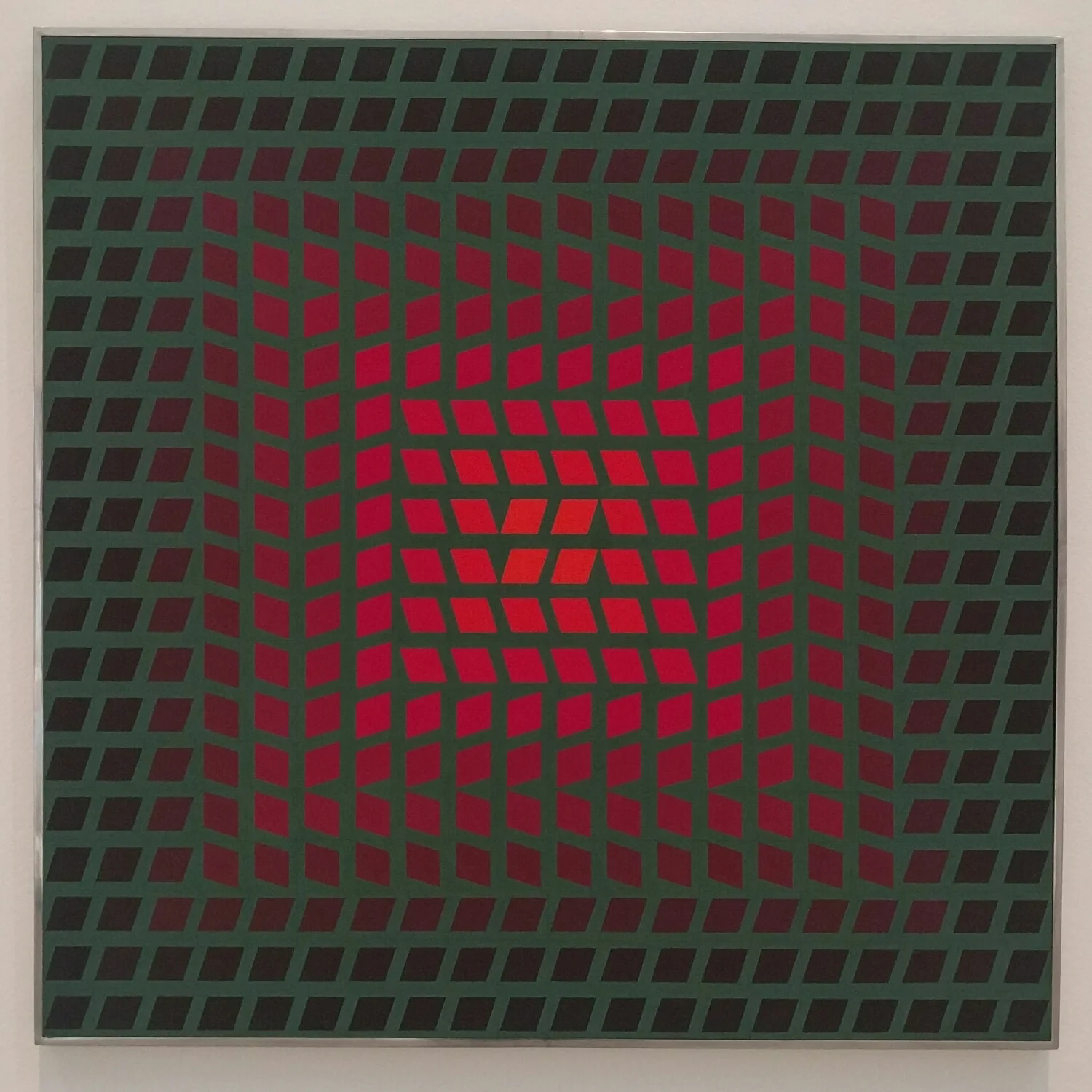 Paraj, 1965.&nbsp;Victor Vasarely- tempera on panel.