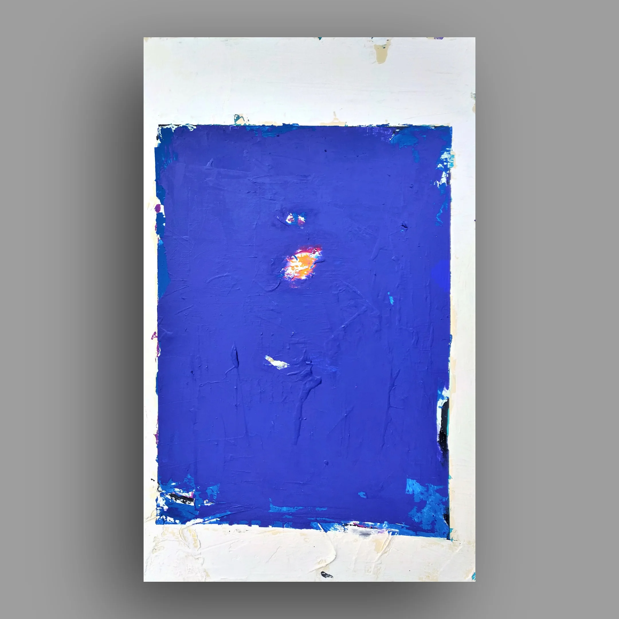 "Clairvoyant, 2018"30" x 48" x 1.5"Acrylic &amp; Plaster on canvas.