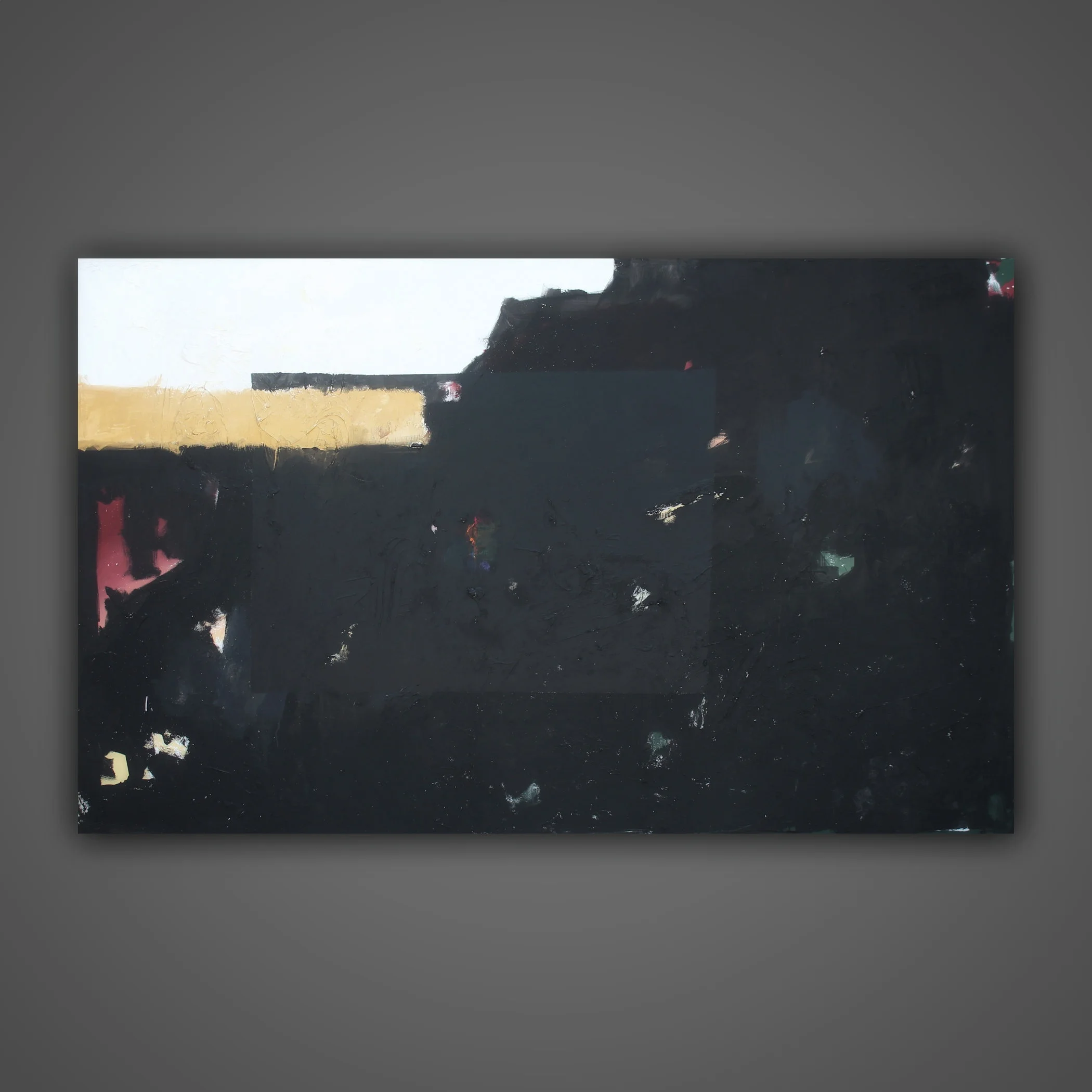 Of Space, 2018 Mixed Media on canvas 5 feet by 8 feet Commission (sold)