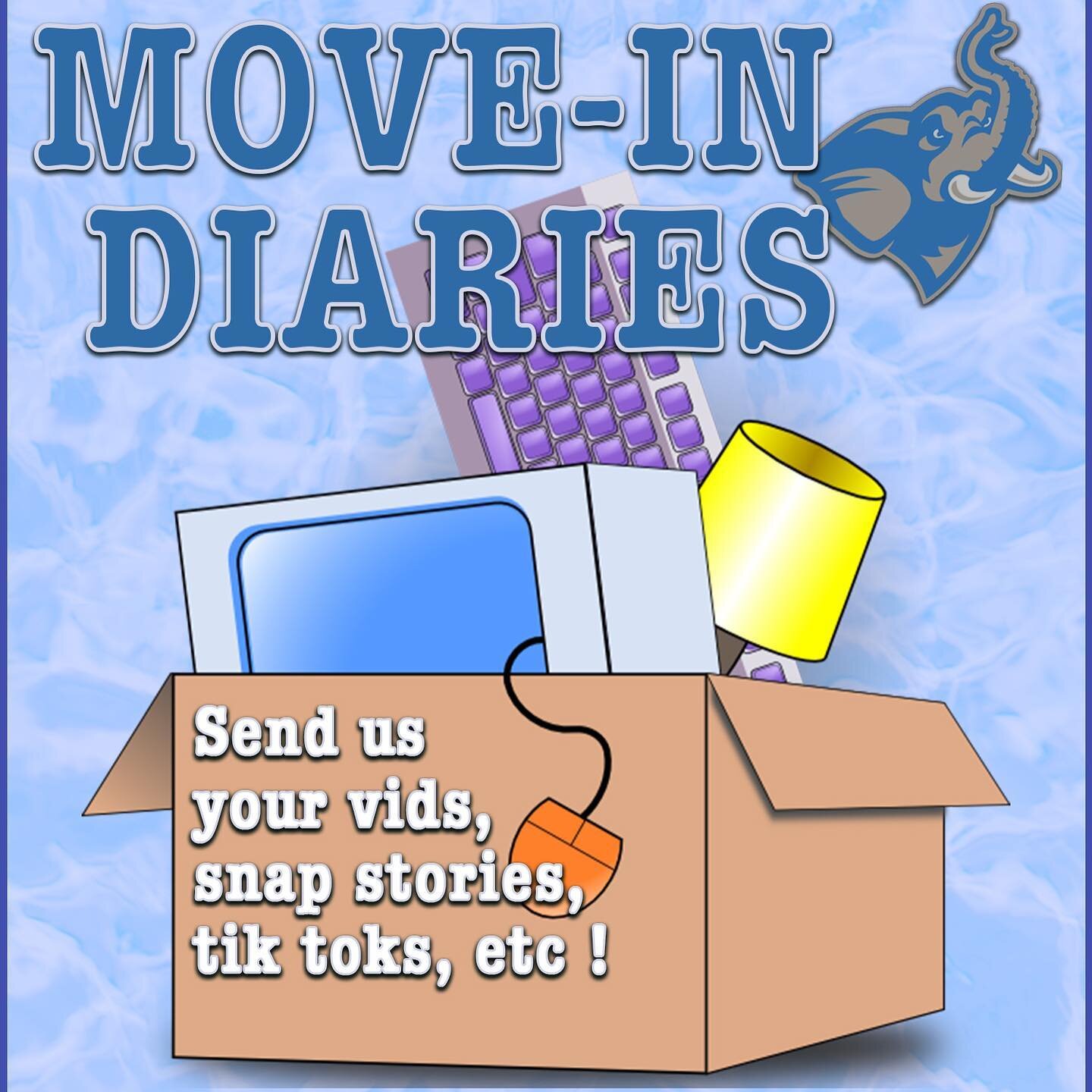 Hello all! As we get ready for this ~unusual~ semester, we want to share this moment with you. Please send us your videos (they can even be snap/insta stories and tik toks) of your move-in experience to be featured in a new back to school series for 