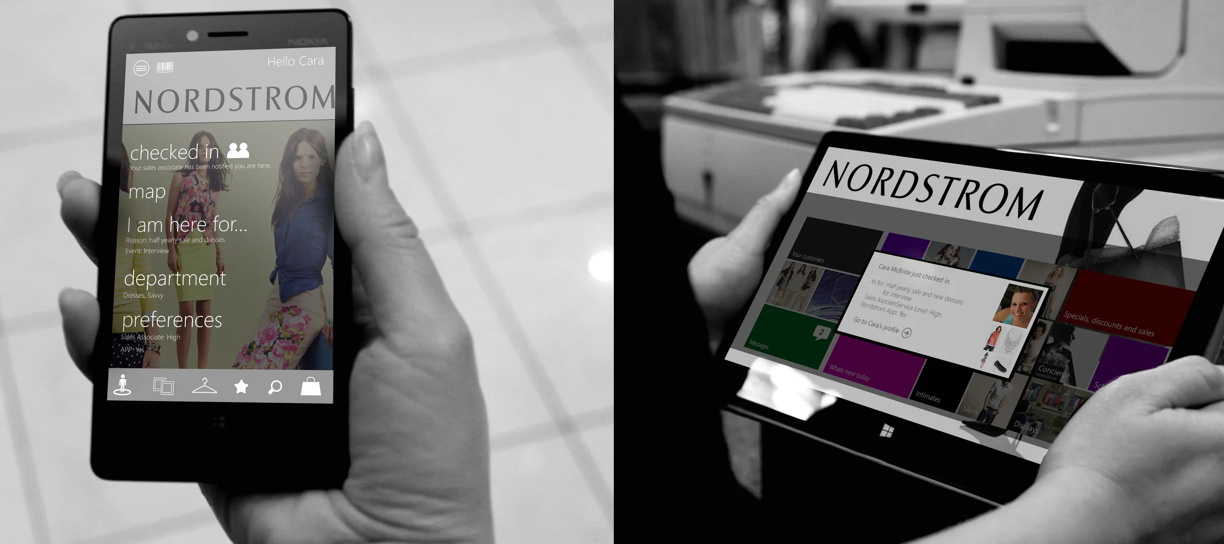 Customer and associate apps