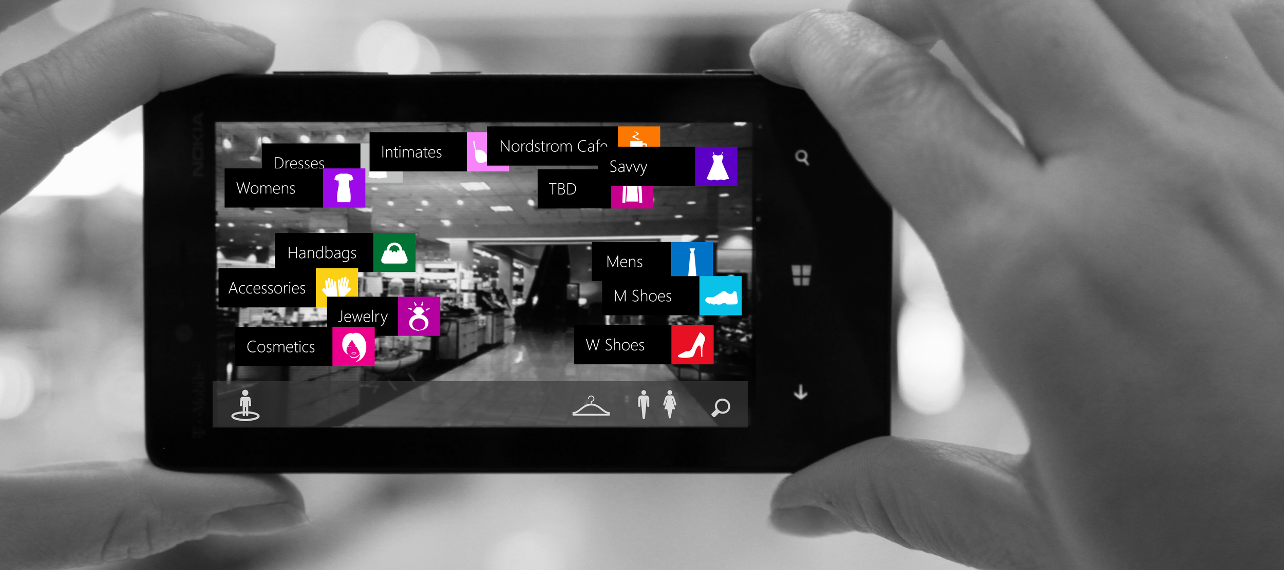 Interactive store map (within app)