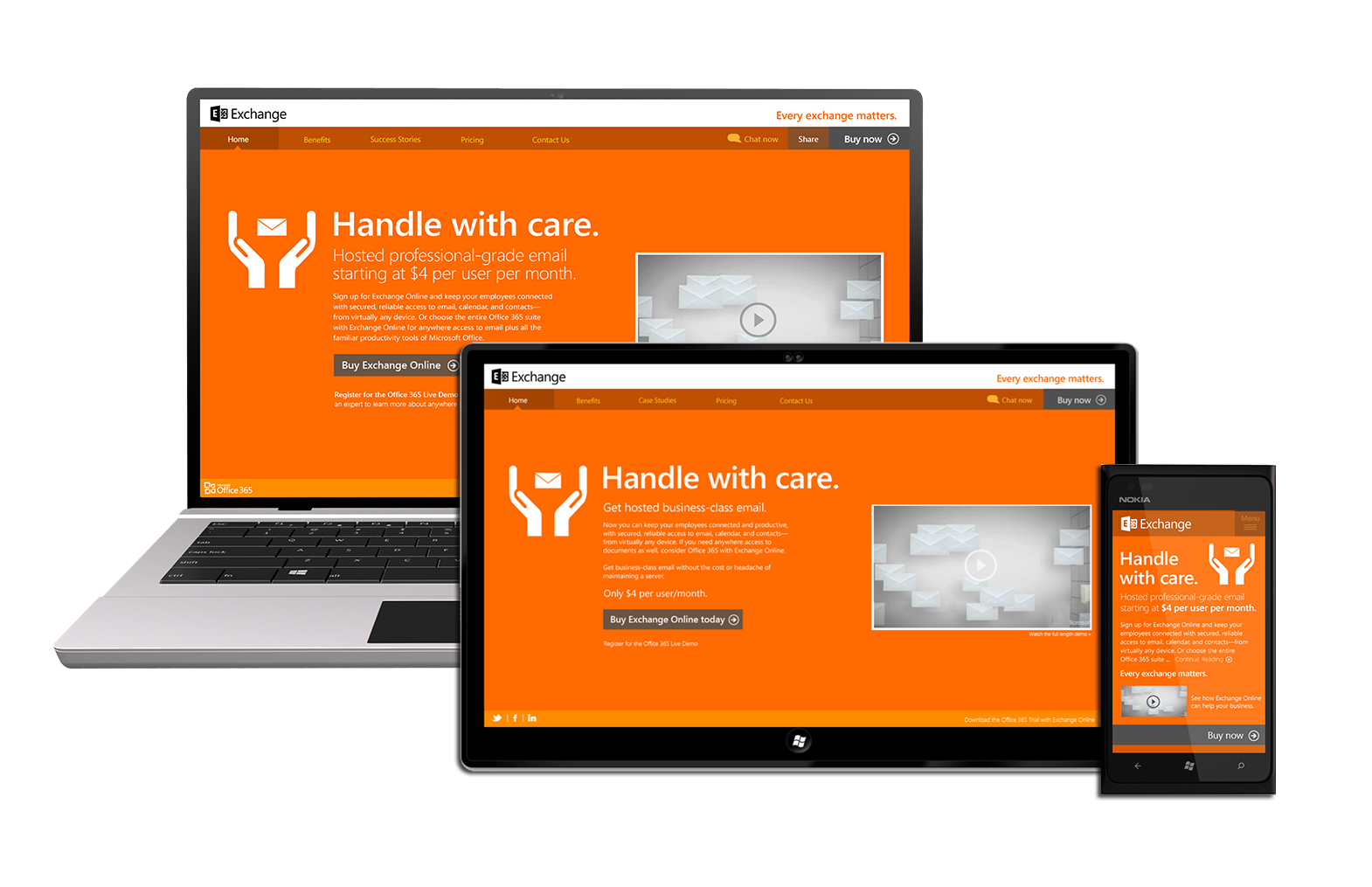 Exchange Online responsive site