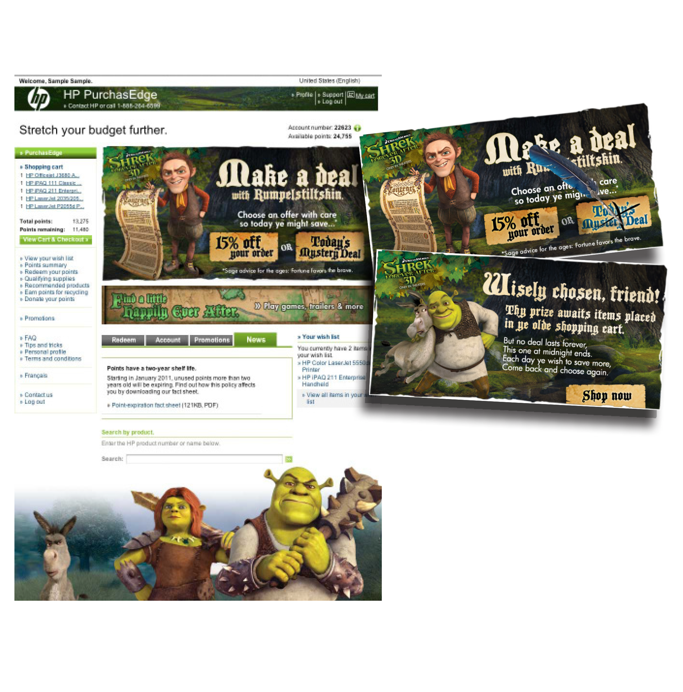 Site takeover and website promo banners