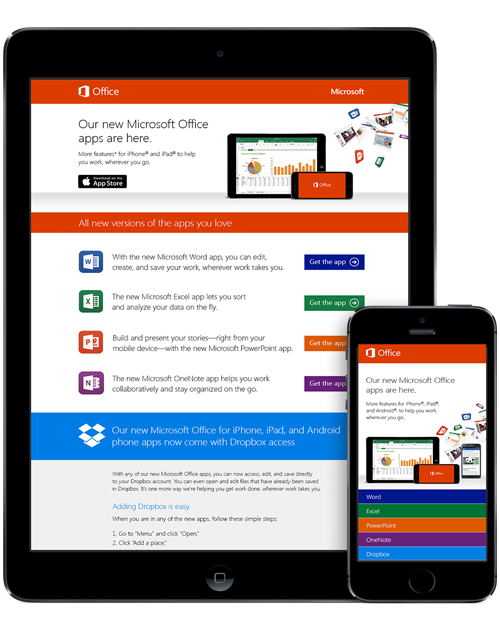 Interstitial landing page