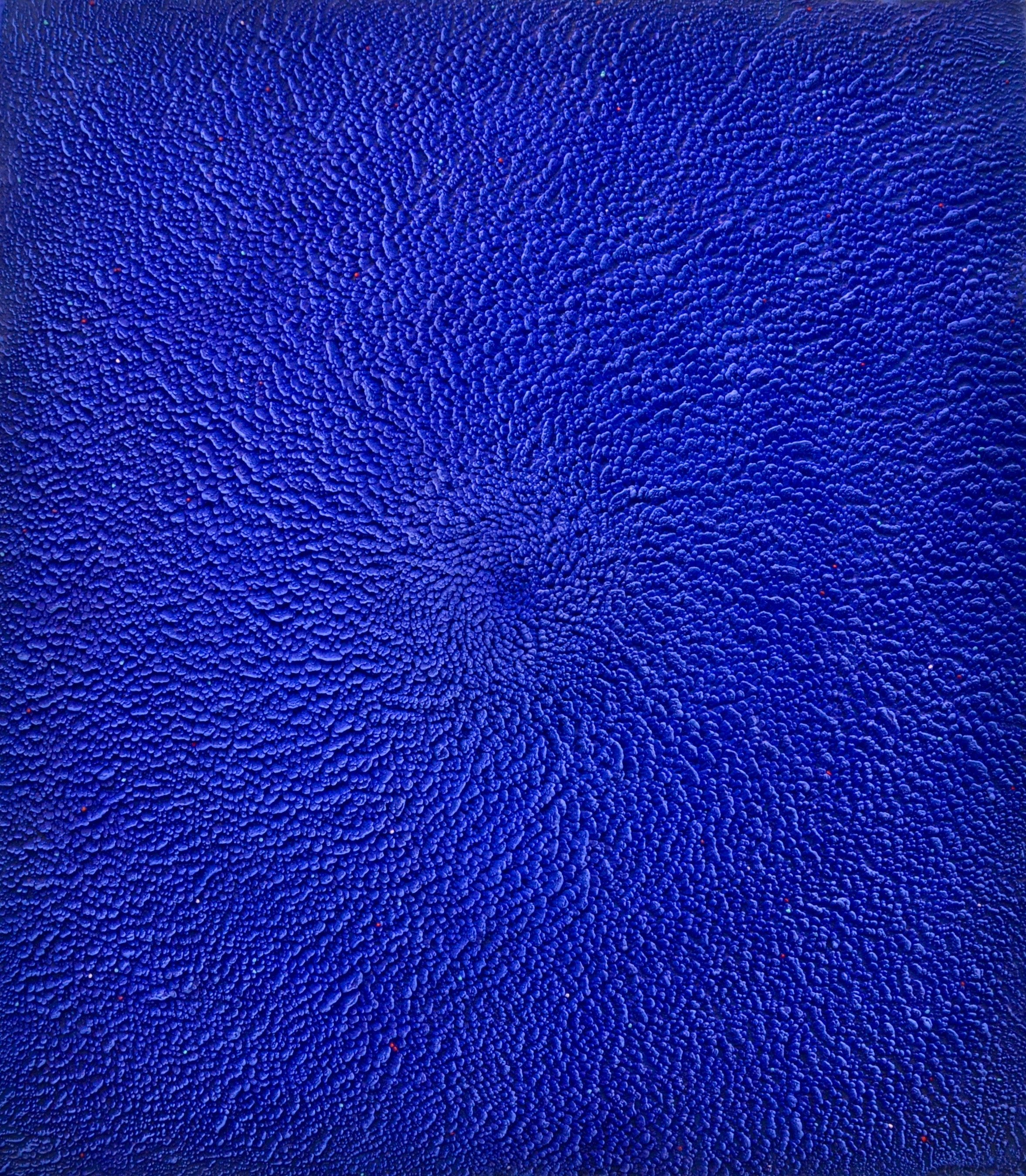  Rowena Boyd   The Big Blue , 2019  Encaustic on board  140 x 121 cm   