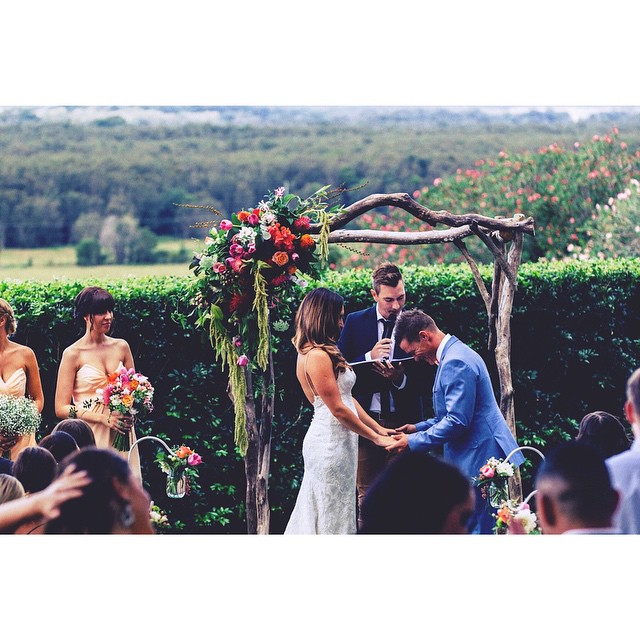" I cant even tell you how many times I have heard how amazing you were! All our guests loved the ceremony. Zac and I cant thank you enough. You are so chilled, professional and just an awesome celebrant. Thank you again!" Xavier & Carolina (March, 2015)