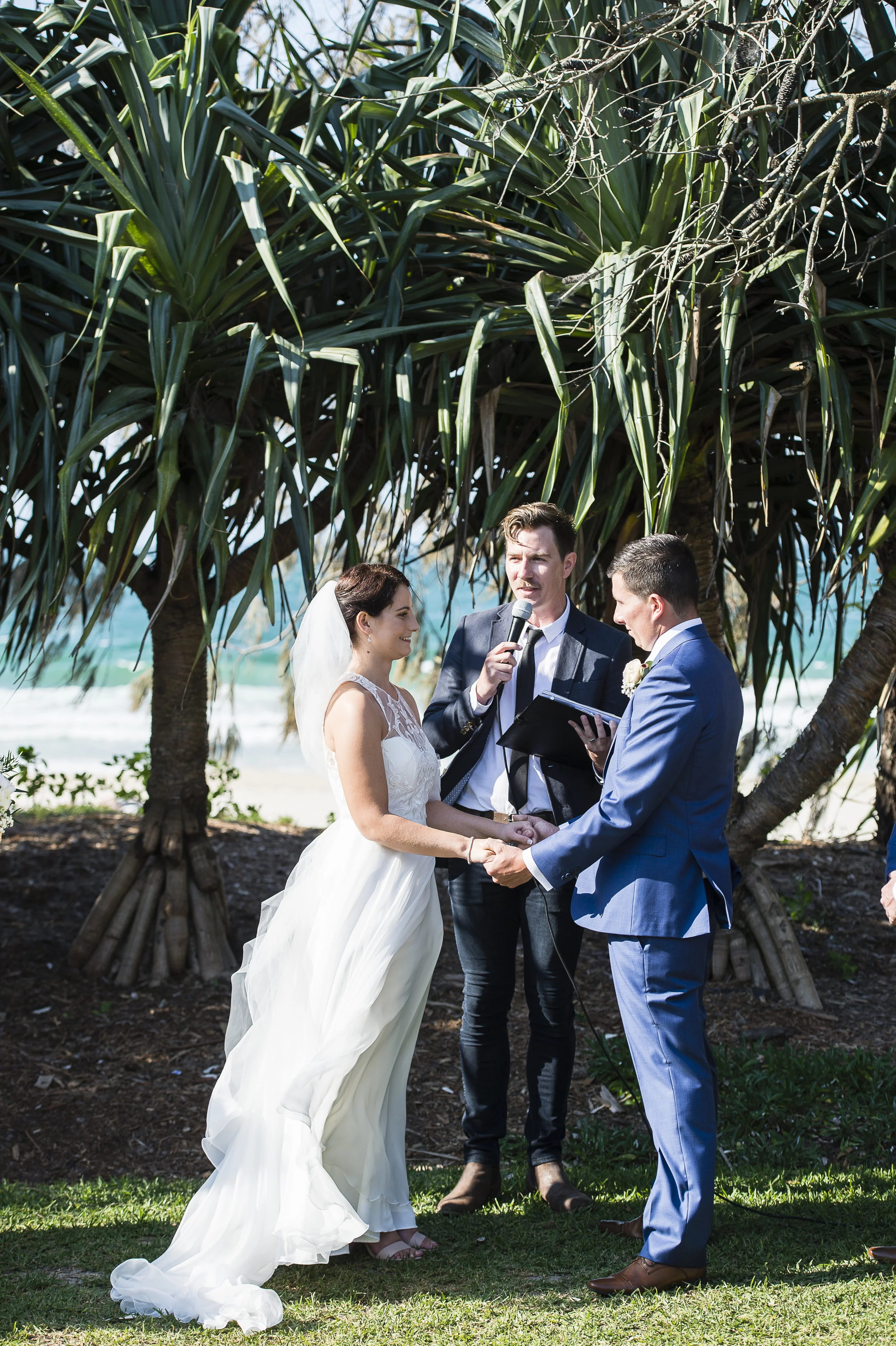 "David, we cannot thank you enough for being part of what is the best day of our lives so far! Your help leading up to and your amazing efforts on our wedding day really made it special for us! You did a great job in creating the ceremony a perfect fit for us- all of our family and friends loved it! Thank you again for being such a great wedding celebrant!!" (Natalie & Andrew, 2016)