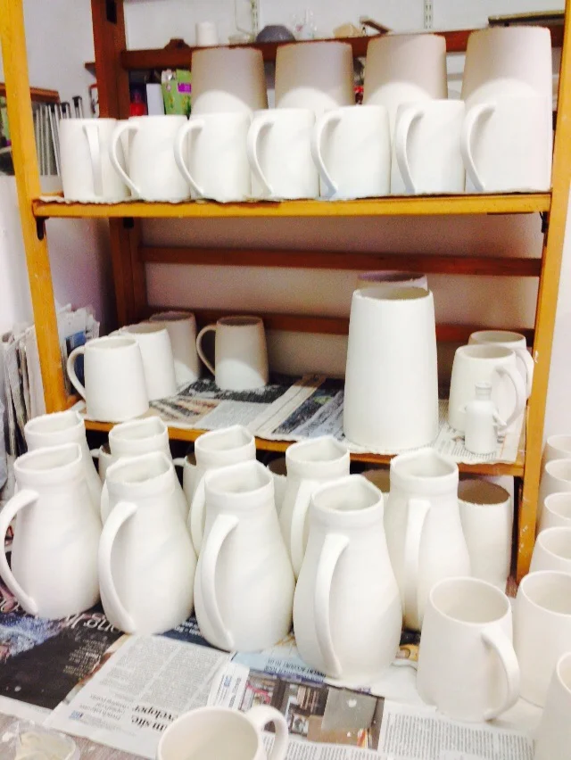 More slip cast ware