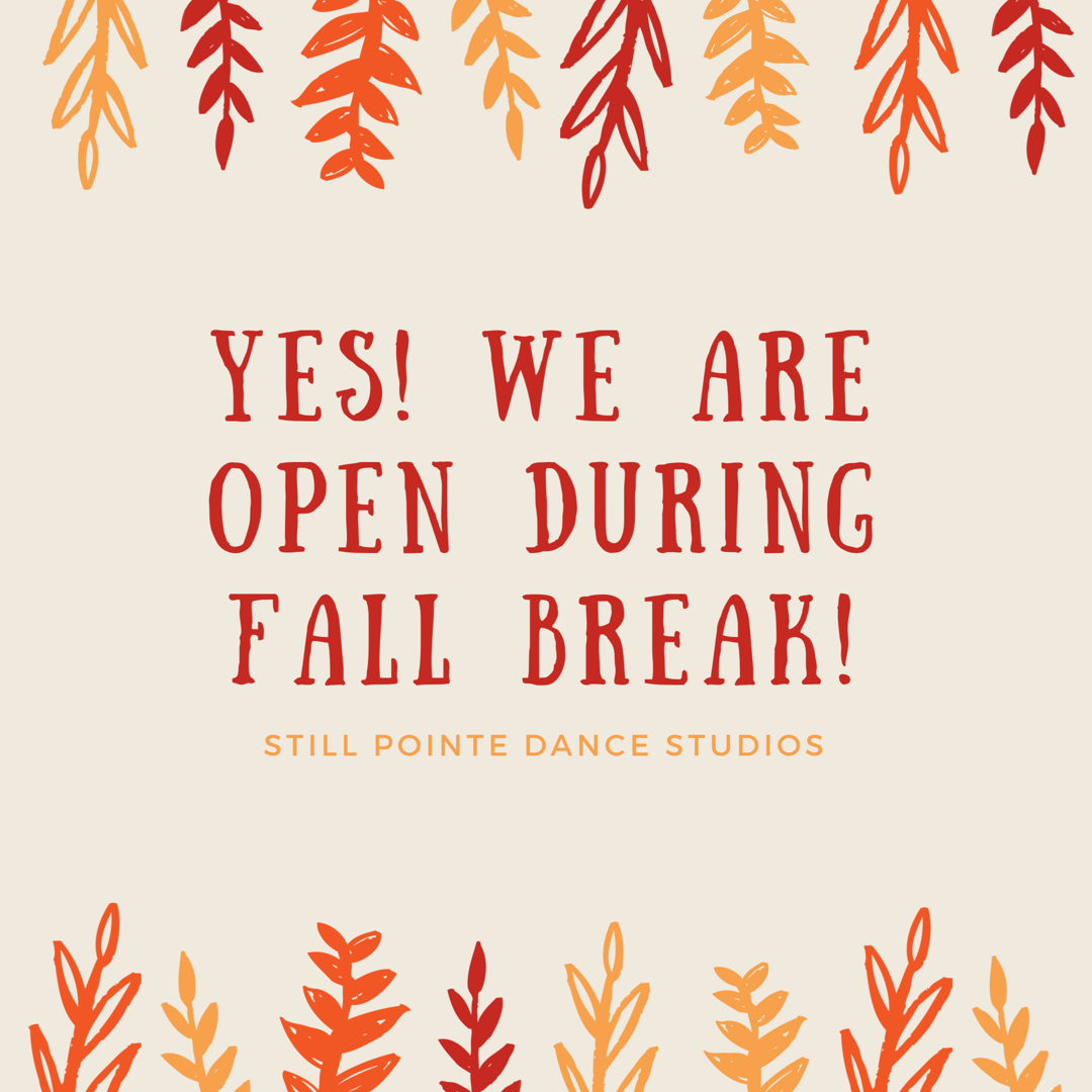 Classes At Still Pointe This Week