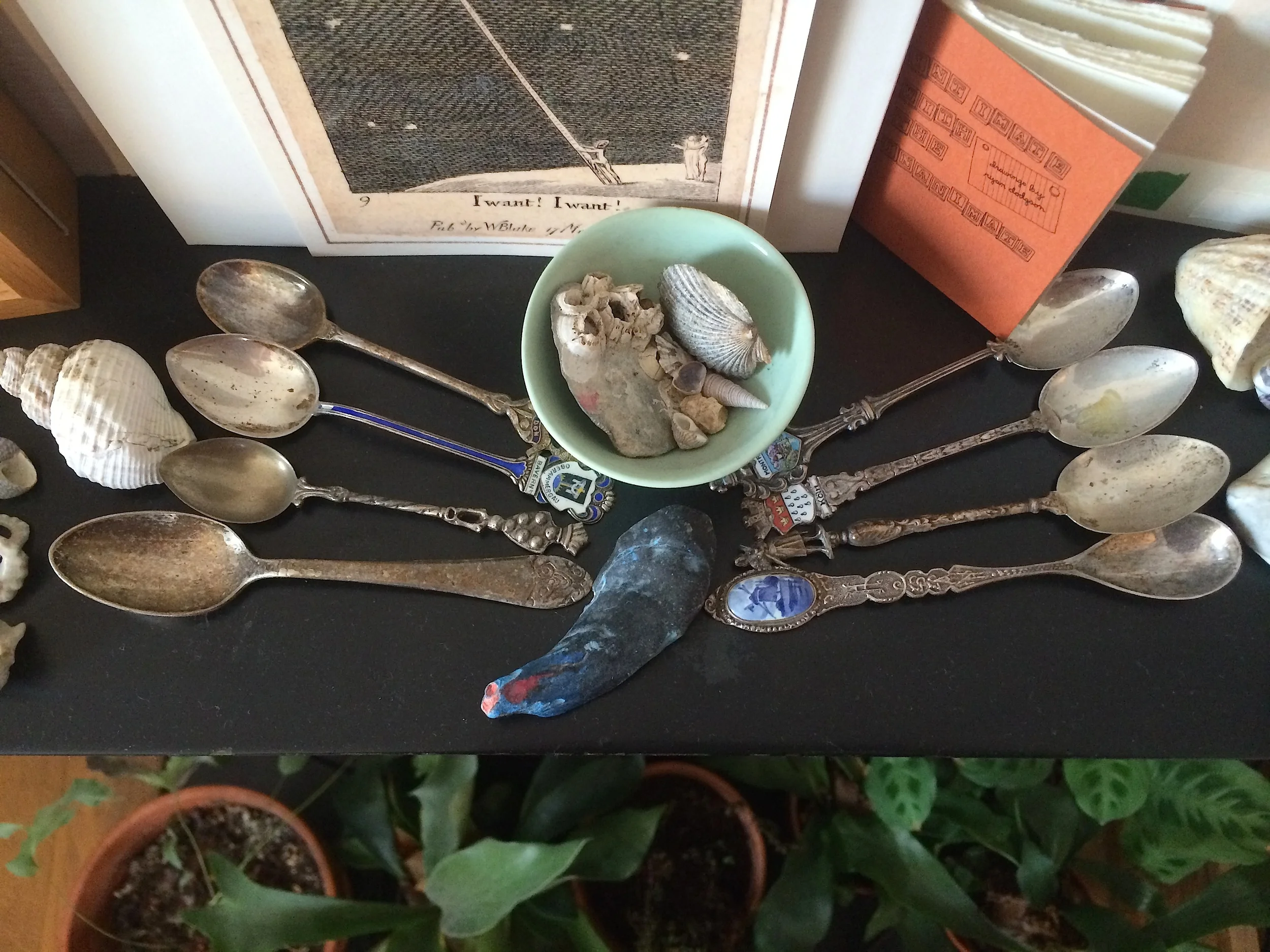Silver spoons.