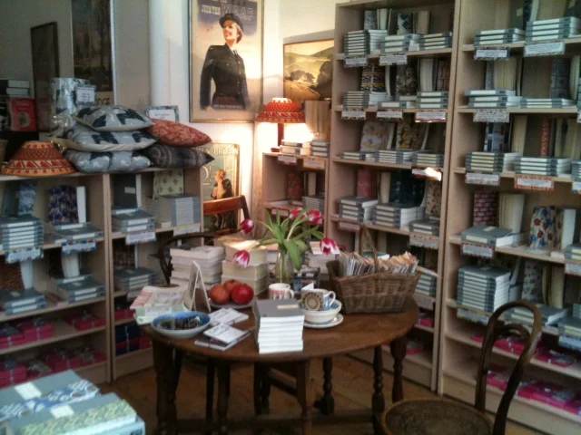 Persephone's Bookshop off Russell Square in London, via Snipe .