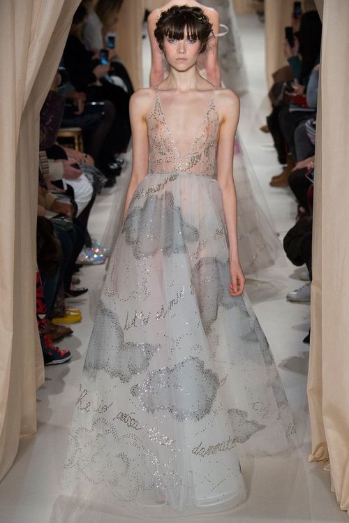 Look 45 on Grace Hartzel at Spring 2015 Valentino Couture via Style.com .