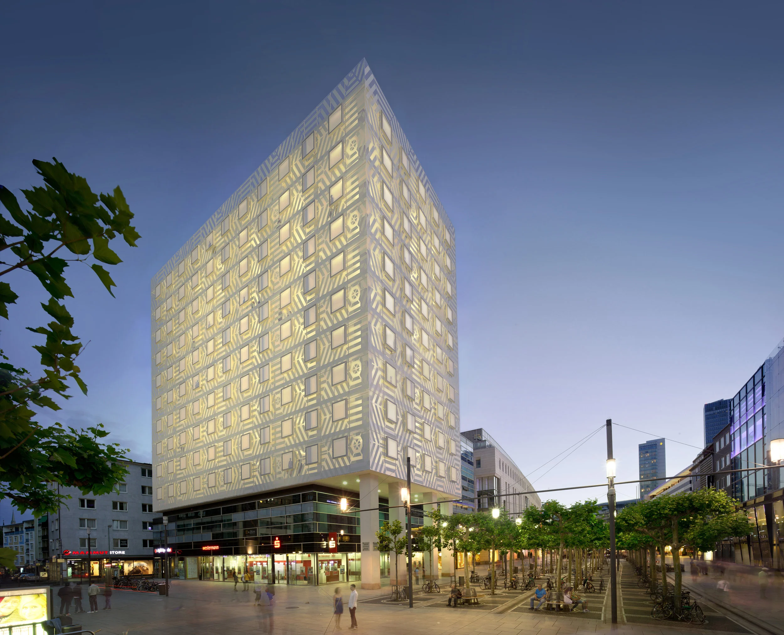 Architekten Tektonik Fassadendesign bm3d Bienenkorbhaus FFM