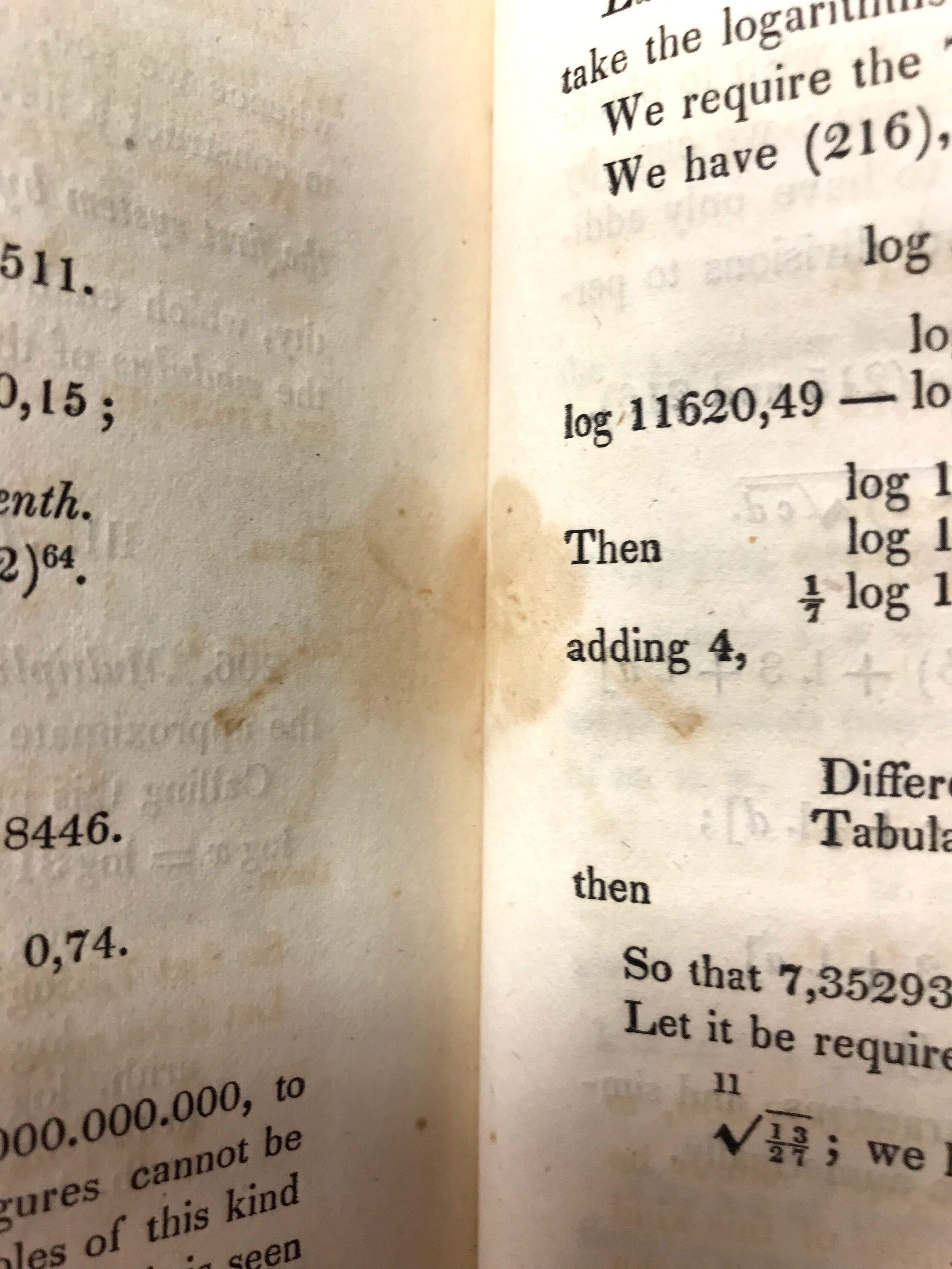  Must have been a particularly juicy specimen; the staining goes through multiple pages. 