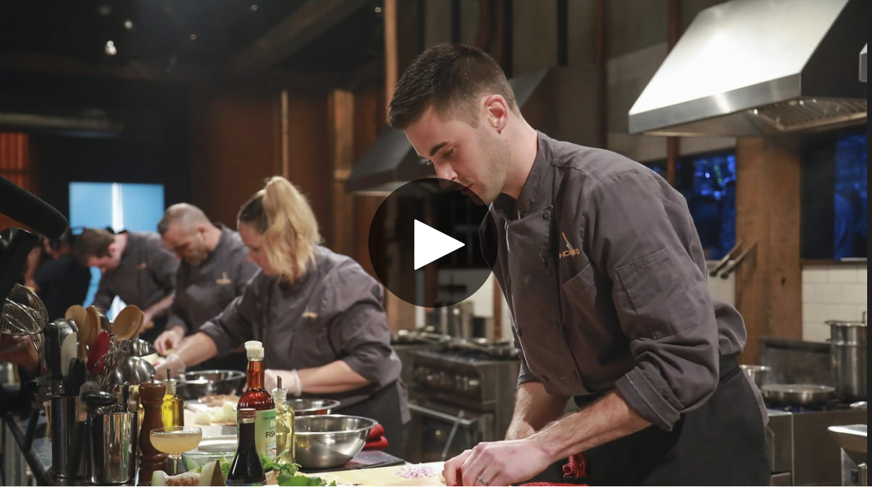 Matt Ginn, chef at Evo Kitchen + Bar in Portland and the 2015 Maine Lobster Chef of the Year, won the episode and a $10,000 prize on Food Network’s “Chopped” Tuesday night. Chef Matt Ginn, shown in 2015 when he won Maine Lobster Chef of the Year, won on an episode of “Chopped” that aired Tuesday night. Ginn’s episode, “Room for ‘Shrooms,” aired at 9 p.m. on the Food Network. Evo invited the public to cheer for Ginn at a viewing party Tuesday evening in the downstairs portion in the restaurant, where the show streamed while small bites and drink specials were served. Part-time Mainer Martha Stewart was one of the celebrity judges critiquing Ginn’s food. “It feels great to be a Chopped champion,” he said at the end of the episode. “I just did a three-course dinner for Martha Stewart and two Iron Chefs.”
