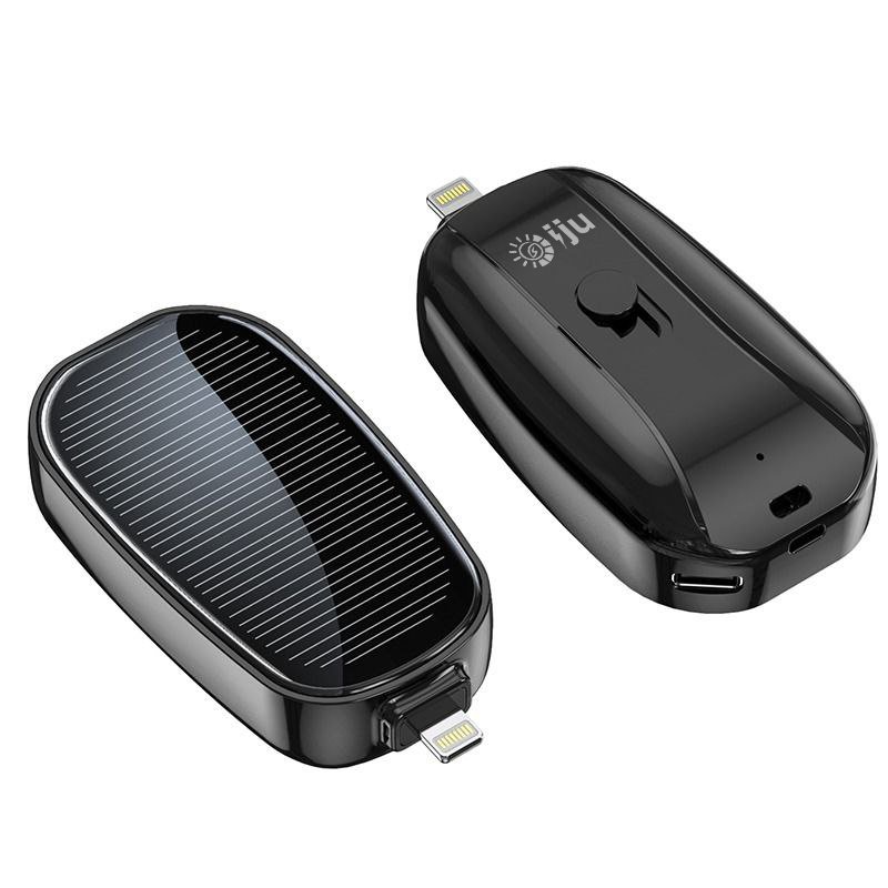 Iju Mini Charge N' Go Solar Power Bank Keychain Charger