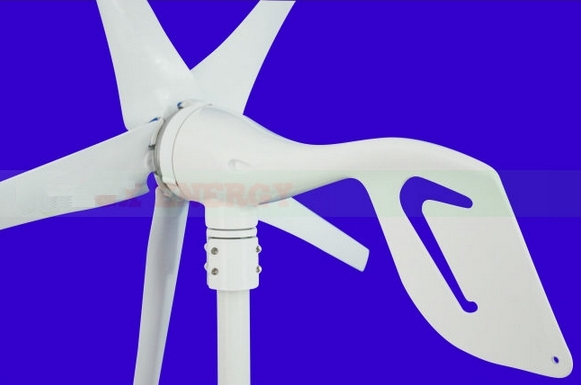 600W 24V 5 Blades Windgenerator Windrad Windkraftanlage Windturbine Vertical DHL 