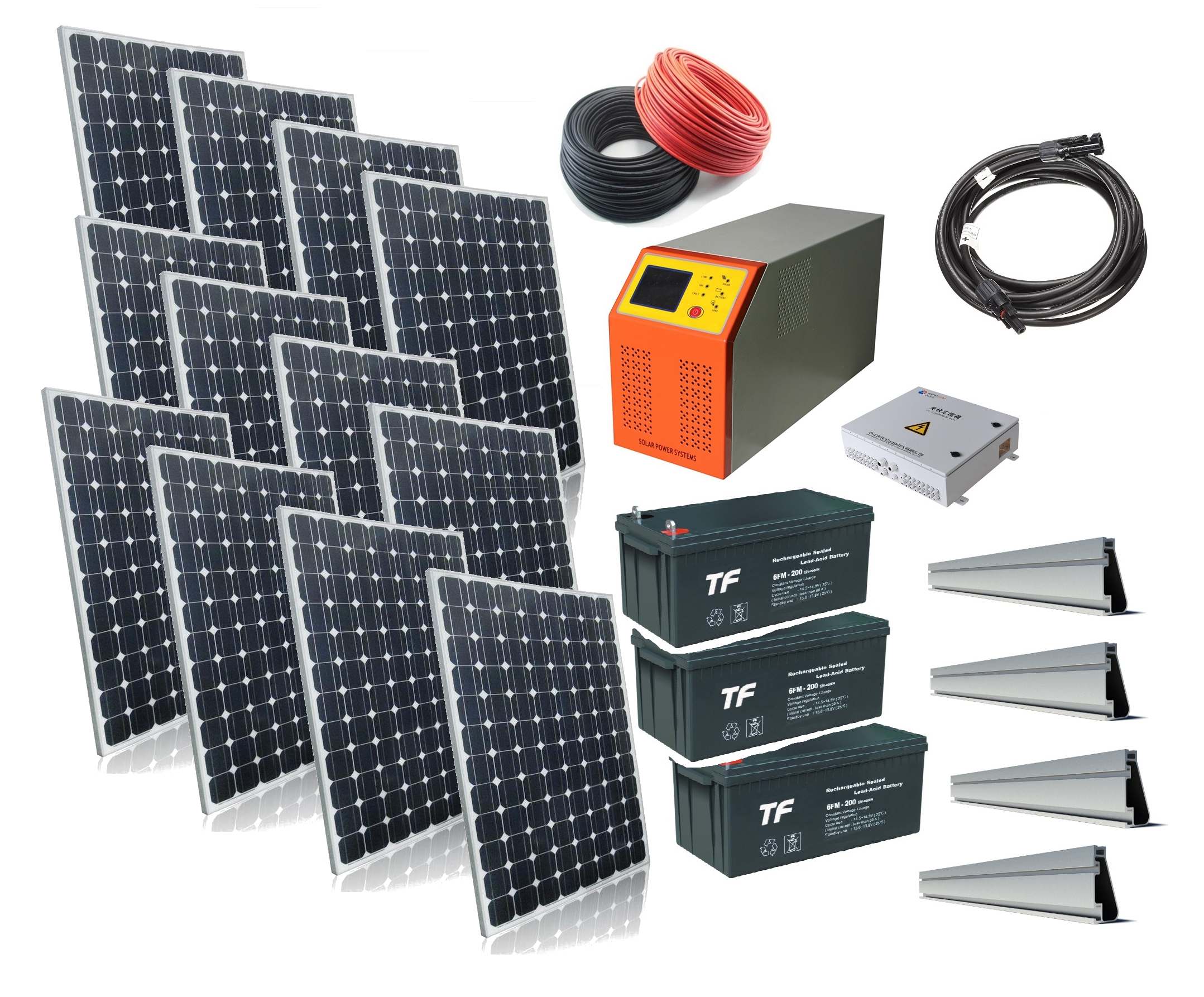 WindSoleil 3.12kW Solar Power OffGrid System WindSoleil Solar and Wind