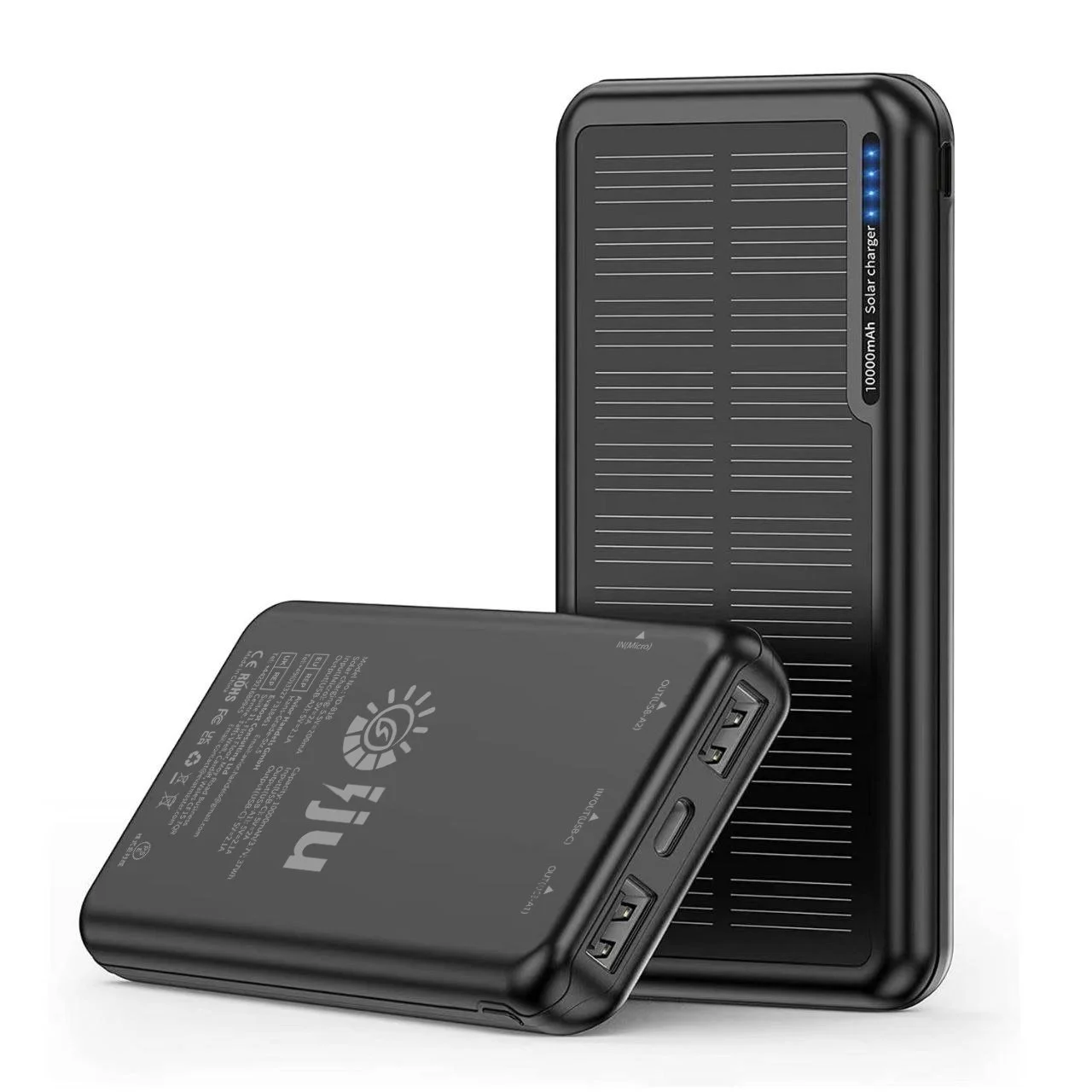 Iju Surya 10000mAh Pro Solar Power Bank Charger
