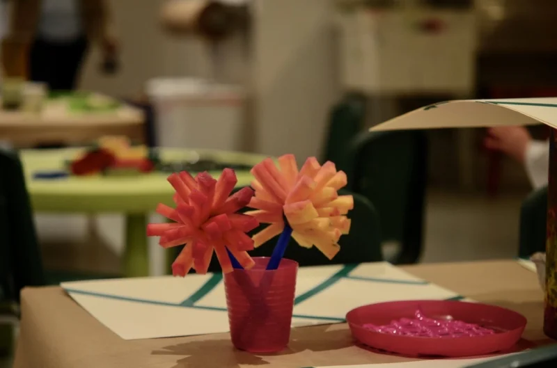 Lilies and Lambs Green Moon Art