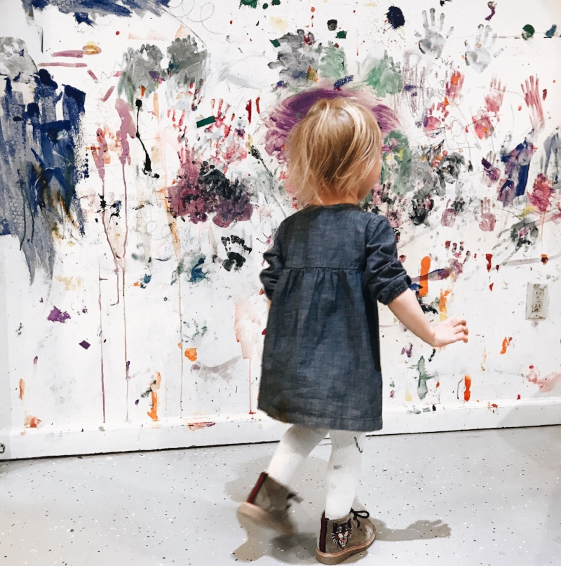 Lilies and Lambs Green Moon Art