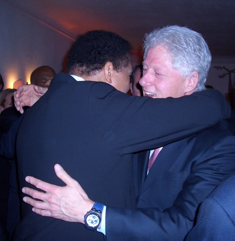 Clinton and Ali at Davos