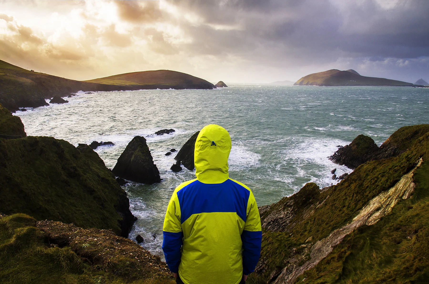 Overlooking Dunquin Pier at Sunset
