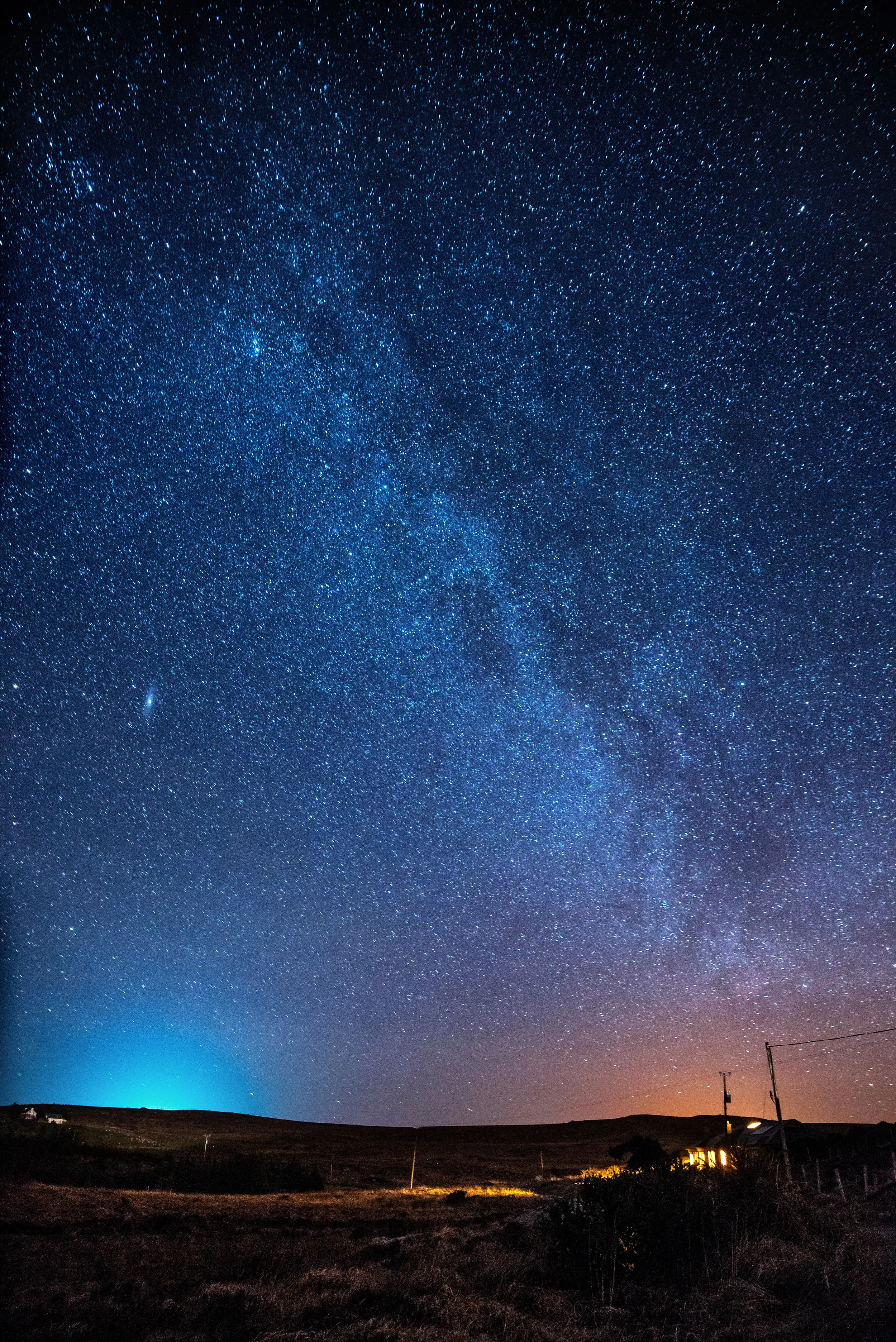 Milkyway over the Cottage in Spiddal