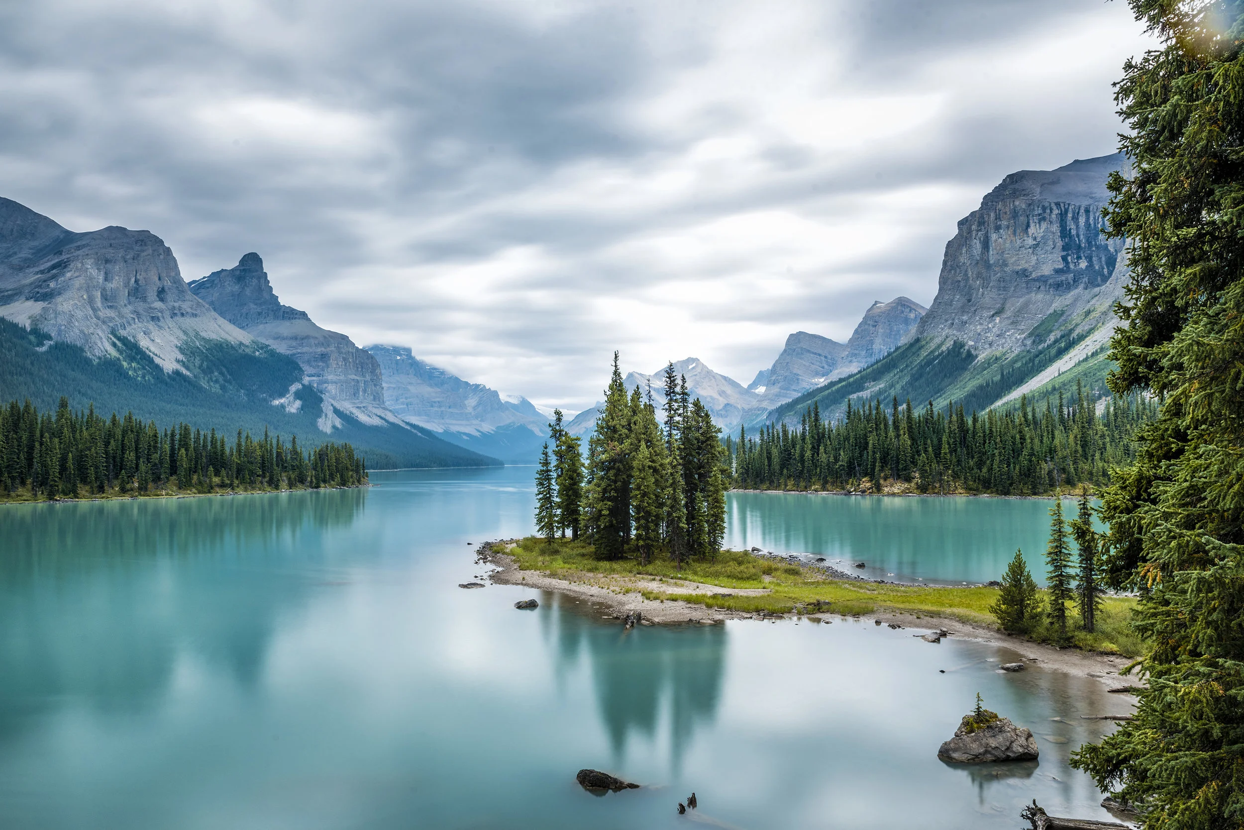 Spirit Island on Maligne Lake, Alberta