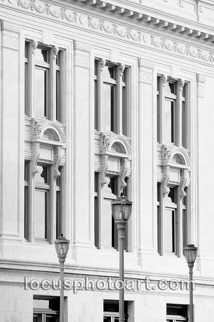 Courthouse Windows & Lampposts 9736 BW FB.jpg