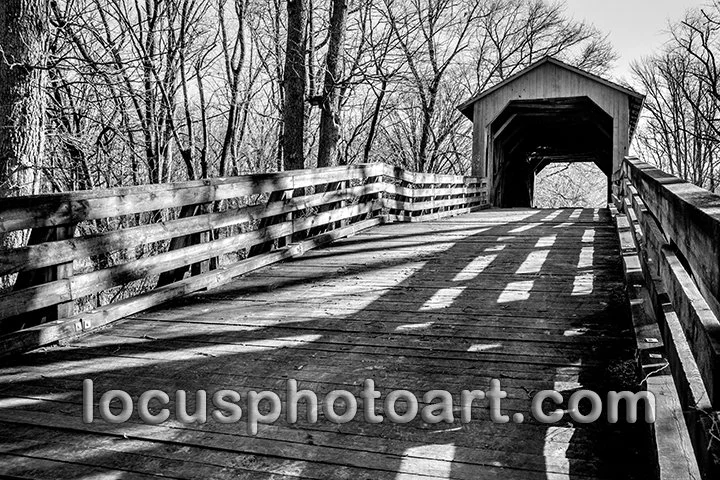 J23 Approaching the Sugar Creek Bridge 3685 BW FB.jpg