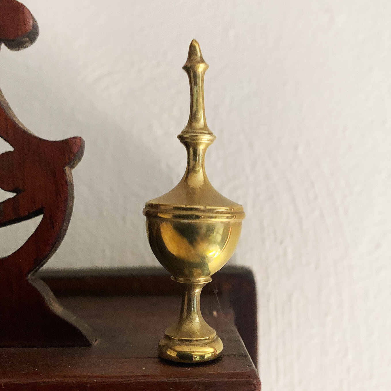 Details about   A pair superb quality antique brass furniture clock finial vase shape finial Z5 