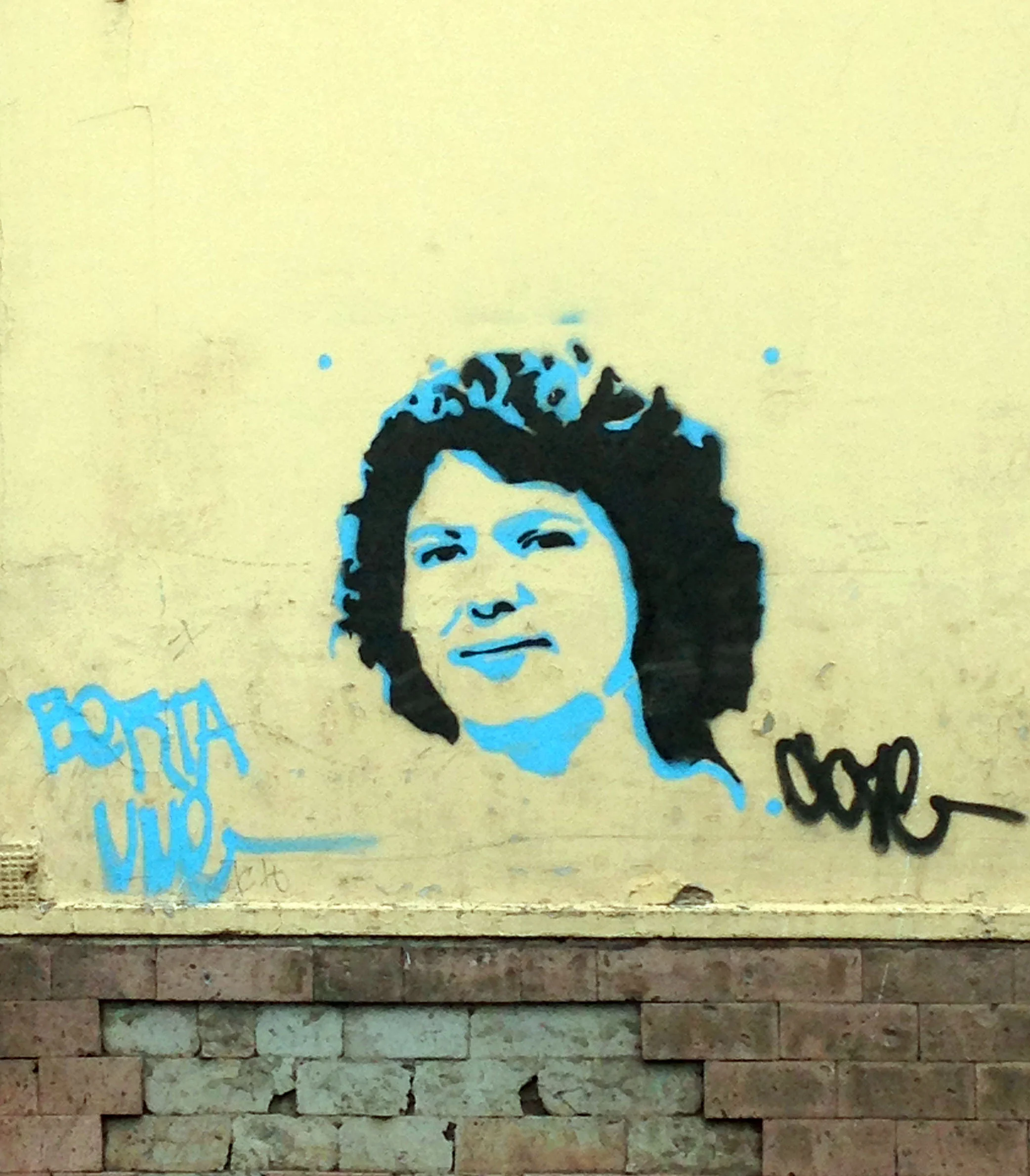 Photo of Berta Cáceres taken in Honduras while conducting research on Indigenous feminism. Berta Cáceres was an environmental activist and Indigenous leader.
