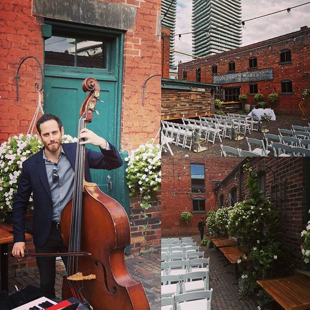 Congratulations Michelle &amp; Mike!Beautiful night @archeotoronto #torontowedding #torontomusic #distillerydistrict #torontojazz #torontoweddingband